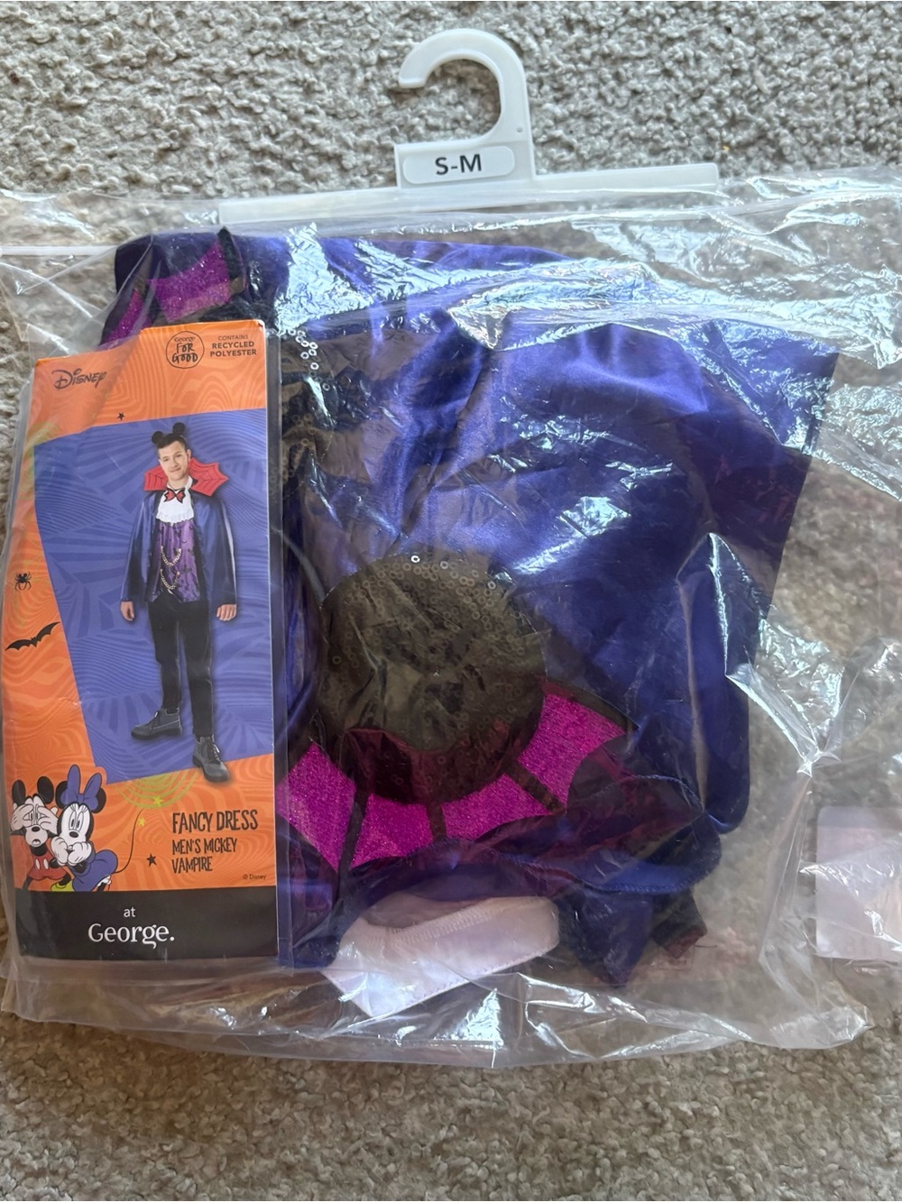 Disney Vampire Mickey Mouse Costume Jacket NEW Small
Medium Halloween Adult Men
